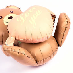 Воздушный шар фольгированный 37 Медвежонок с сердцем, матовый, под воздух - Страна карнавалия фото 5