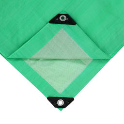 Тент защитный, 6×5 м, плотность 120 г/м², УФ, люверсы шаг 1 м, зелёный