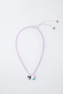 HELLO KITTY AND KUROMI  SANRIO BEAD NECKLACE TWO-PACK - Zara фото 5