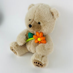 Мягкая игрушка Мишка с цветочком 32 см (арт. 22112/32) - Storyland фото 2