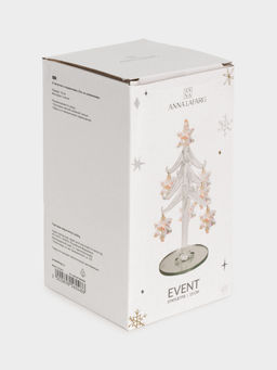 Статуэтка, 15 см, с подвесками, стекло, серебристая, Ель со снежинками, Event - Anna lafarg фото 4