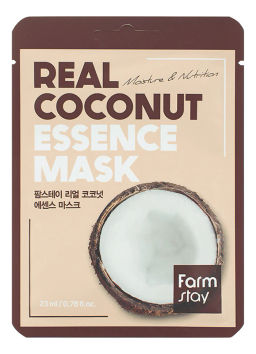 FS Real Coconut Essence Mask, 23ml*1ea - Маска с кокосовой эссенцией 23мл*1шт