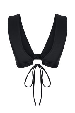 Siyah Ucgen Kapl? Dugumlu Bikini Ustu TBESS23BU00018