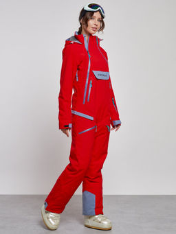 Горнолыжный комбинезон женский зимний красного цвета 2323Kr - Chunmai фото 4
