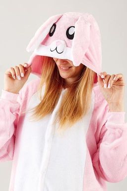 Пижама кигуруми Зайка розовый