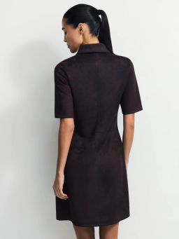 Платье мини из искусственной замши / Zarina