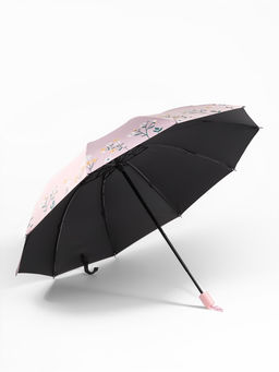Зонт механический Полевые цветочки, 10 спиц, 4 сложения, R=51/60 см, d=102 см, МИКС