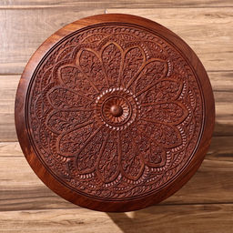 Столик кофейный, 45×45×50 см, дерево шишам