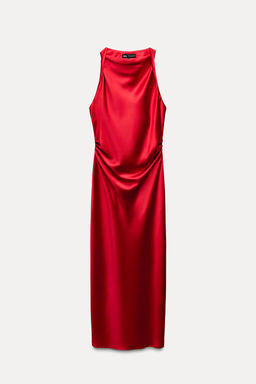 SATIN MIDI DRESS - Zara фото 10