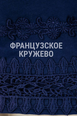 Блузка с кружевом льняная