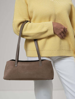 Замшевая сумка Raduy DBR 31127 таупе  фото 2