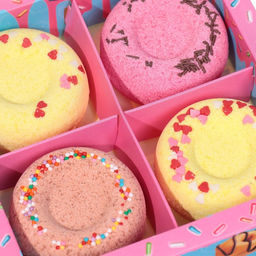 Набор бомбочек для ванн Just donuts, в форме пончиков, 4 шт. по 60 г