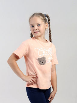 CRB wear / CWKG 63987-47-427 Футболка для девочки,персик  фото 2