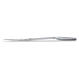 Nippon Nippers Ножницы маникюрные для кутикулы с изогнутыми ручками / S-02W, 107 мм