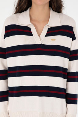 Женский кремовый свитер Неожиданная скидка в корзине - U.s. polo assn фото 6