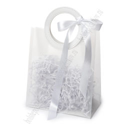 Пакет подарочный 23*27*13 см (12 шт) SF-8121, белый - Больше подарков фото 2