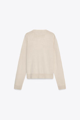 PLAIN WOOL BLEND KNIT SWEATER - Zara фото 7