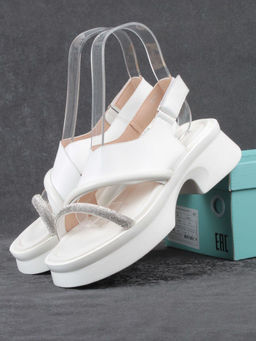 08-PEQ210-1 WHITE Босоножки женские (натуральная кожа) - Фабричный китай фото 15