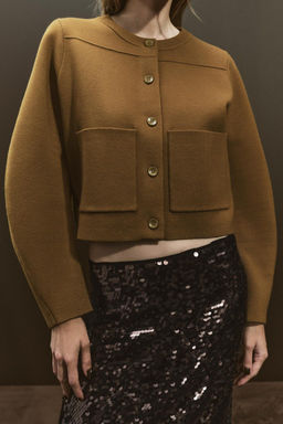 PLAIN KNIT CARDIGAN - Zara фото 4