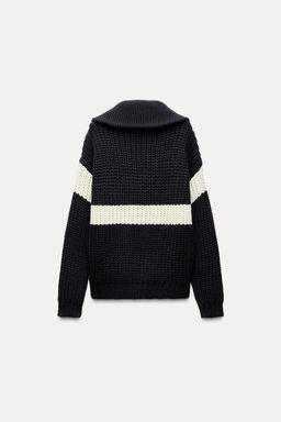 STRIPED KNIT SWEATER - Zara фото 5