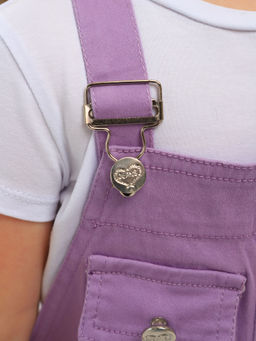 Полукомбинезон джинсовый для девочек - Синий мир фото 13