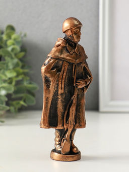 Фигурка гипс Солдат, 15?6?3 см, винтажная бронза - Хорошие сувениры фото 2
