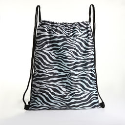 Мешок для обуви Зебра, 32*0,5*40 см, отд на шнурке, белый/черный