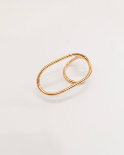 Стильное кольцо на два пальца