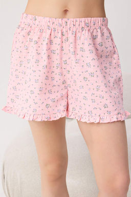 Pembe _i_ekli %100 Pamuklu Kesme Ponpon Dokuma Pijama Tak_m_ THMSS26PT00249 - Trendyolmilla фото 3