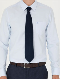 A__k Mavi Regular Fit Uzun Kollu Basic G_mlek