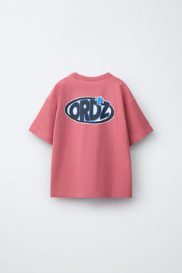 CAMISETA ESTAMPADO LOGO / Rosa pastel - Zara фото 4