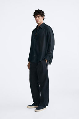 SEMI-SHEER VOILE SHIRT - Zara фото 4