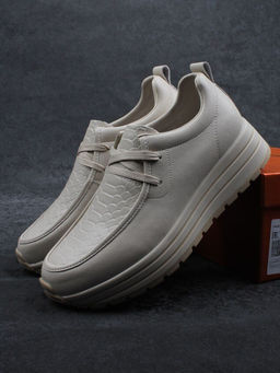 03-A1011-2 BEIGE Полуботинки спортивные женские (натуральная кожа)