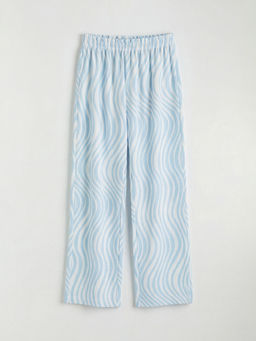 Desenli Geni? Pa?a K?z ?ocuk Pantolon