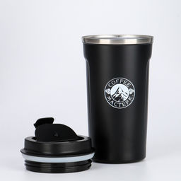 Термокружка Мастер К Original Coffee, 500 мл, сохраняет тепло 10 ч, нержавеющая сталь, чёрная