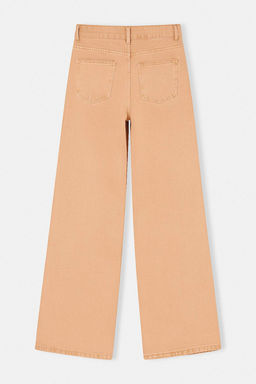 Turuncu Yuksek Bel %100 Pamuk Wide Leg Jeans TWOSS26JE00180 - Trendyolmilla фото 2