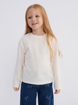 Bisiklet Yaka K?z ?ocuk Ti??rt