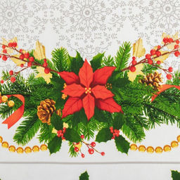 Скатерть новогодняя «Этель. Рождественский балл», 150×220 см, 100% хлопок