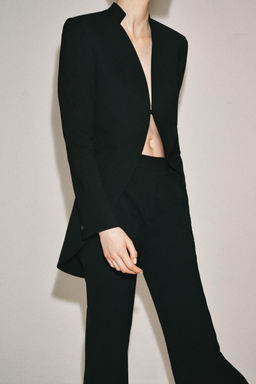 PANTAL?N CROPPED FLARE ZW COLLECTION LIMITED EDITION / Negro