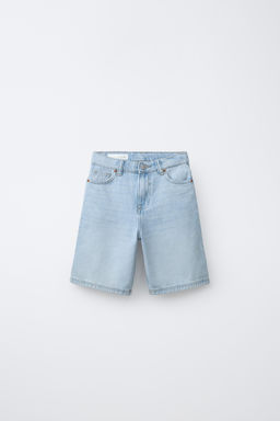 BERMUDA DENIM RELAXED BAGGY / Azul claro