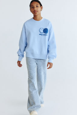 Pantal?n amplio efecto denim - H&m фото 2