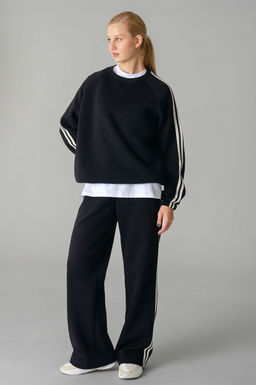 Арт. 2918 Костюм женский с начесом 46-54 (5 шт) Цвет:черный