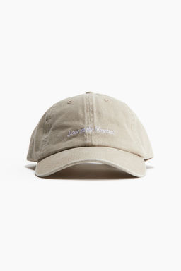Gorra de algodon con bordado