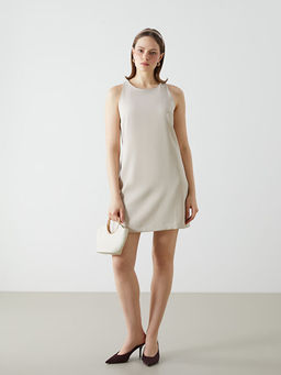 Bisiklet Yaka Kad?n Mini Elbise