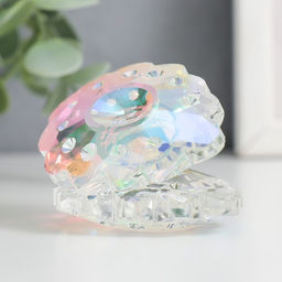 Фигурка стекло «Ракушка с жемчужиной», перламутр, 6.5×5×5 см