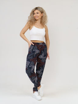 905 Брюки "Темно-синий/коралл"