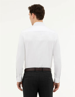 Beyaz Slim Fit Uzun Kollu G_mlek - Pierre cardin фото 5
