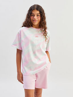 Bisiklet Yaka K?z ?ocuk Ti??rt