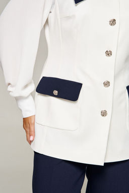 Костюм Beautiful Free 6380 молочно-темно-синий