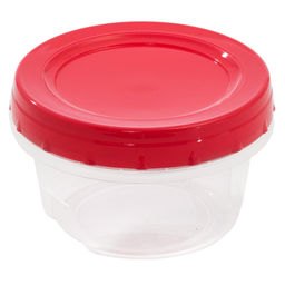 Банка для сыпучих продуктов пластмассовая 0,3л, д10см, h6,5см, закручивающаяся крышка (Россия) - Домашняя мода фото 2